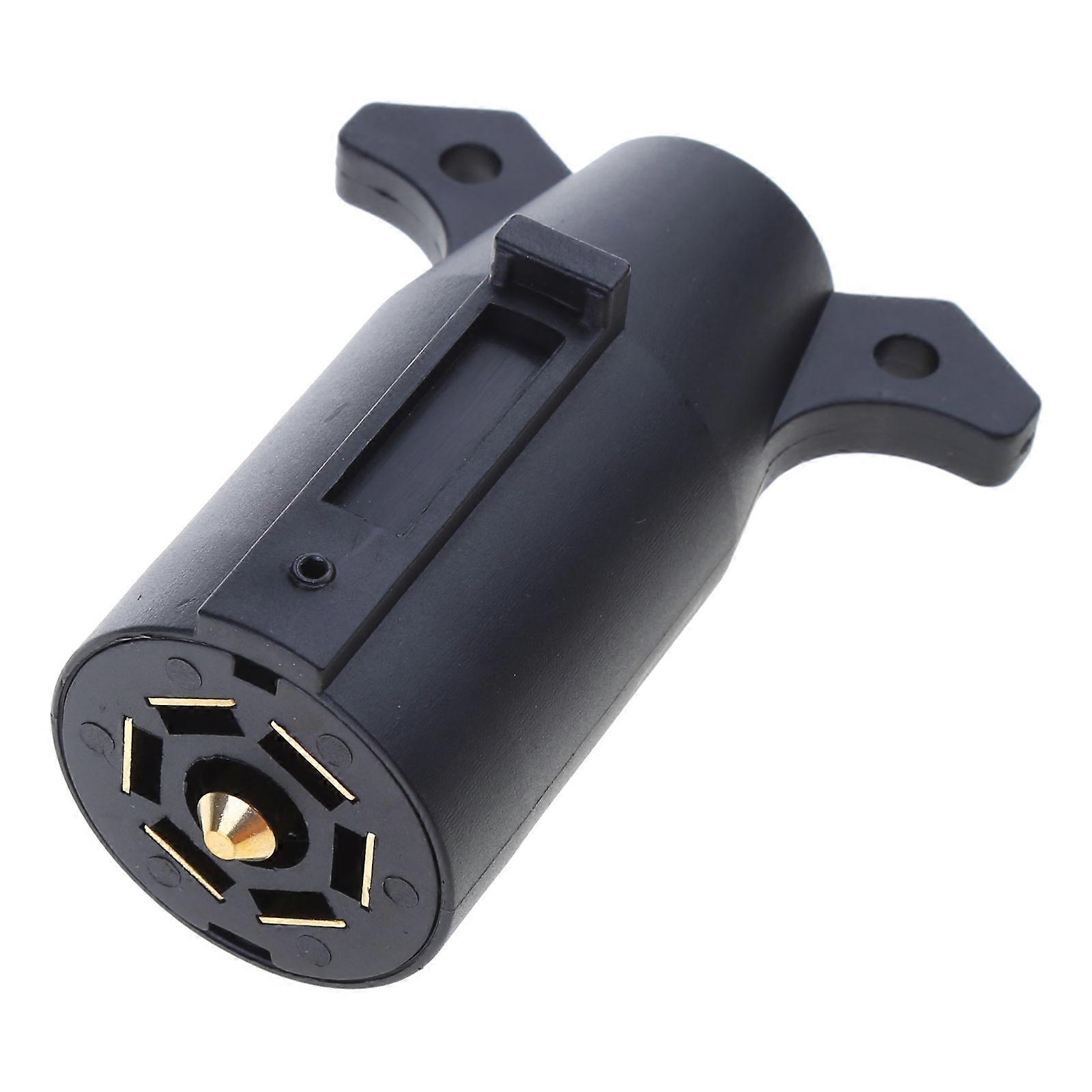 Trailer Plug Adapter 7 Pin Round Blade Trailer Connector Trailer Adapter 7 Way Round Blade Plug