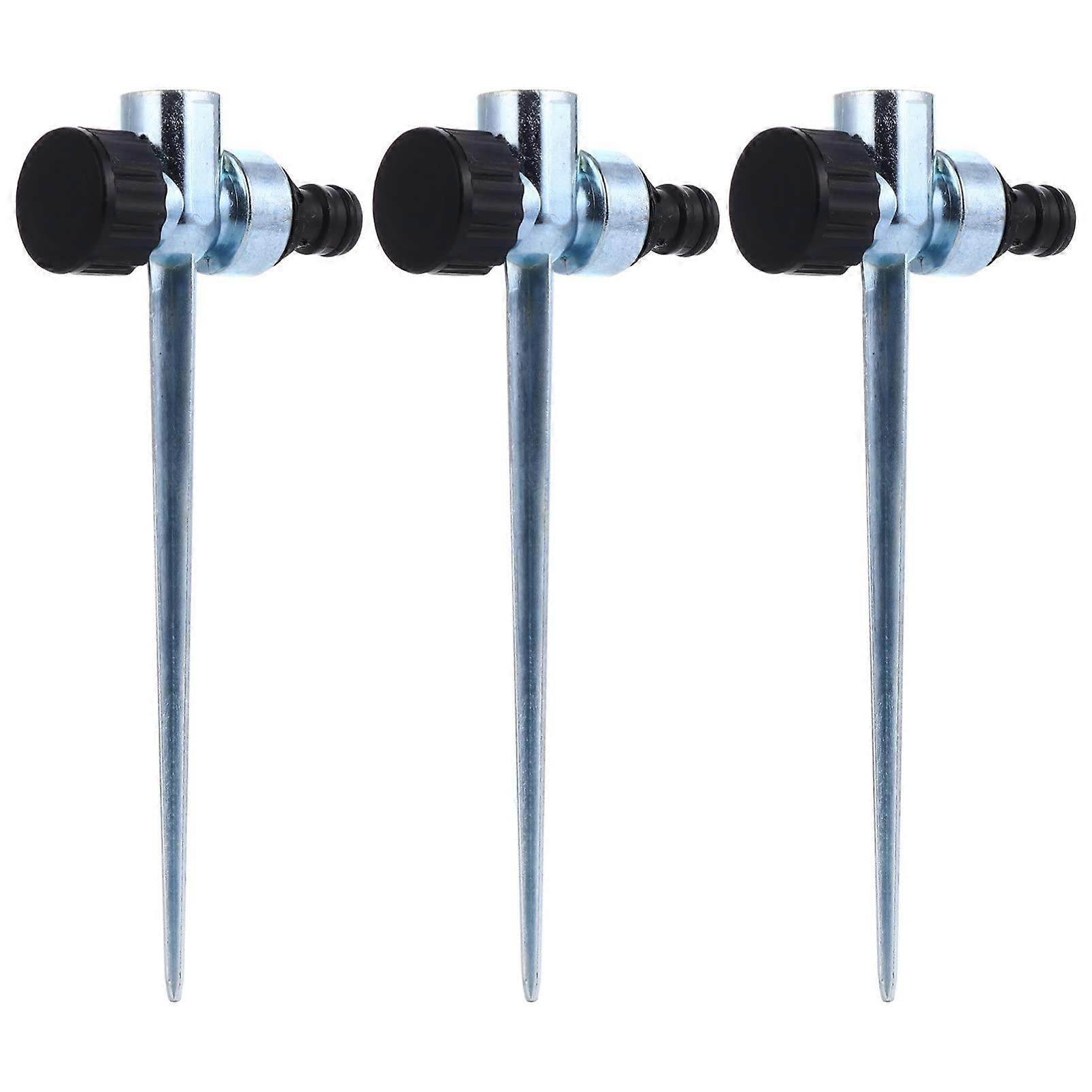 3 pieces lawn sprinkler spike base for efficient irrigation robust and durable