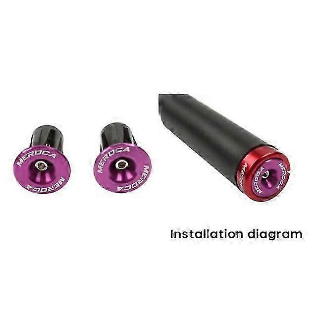1 Pair Bike Handlebar End Plugs Aluminium Alloy Mtb Road Bicycle Grips Bicycle Currency Handlebar Plug Handle Plug Bicycle Parts