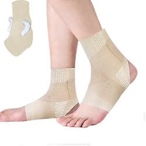 Ankle Guard Adjustable Beige Ankle Brace Size M For Stability And Protection