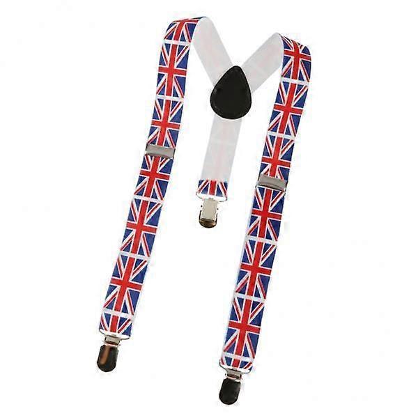 3-6pack Unisex Printed Webbing Suspender Adjustable Galluse for Child Stars &