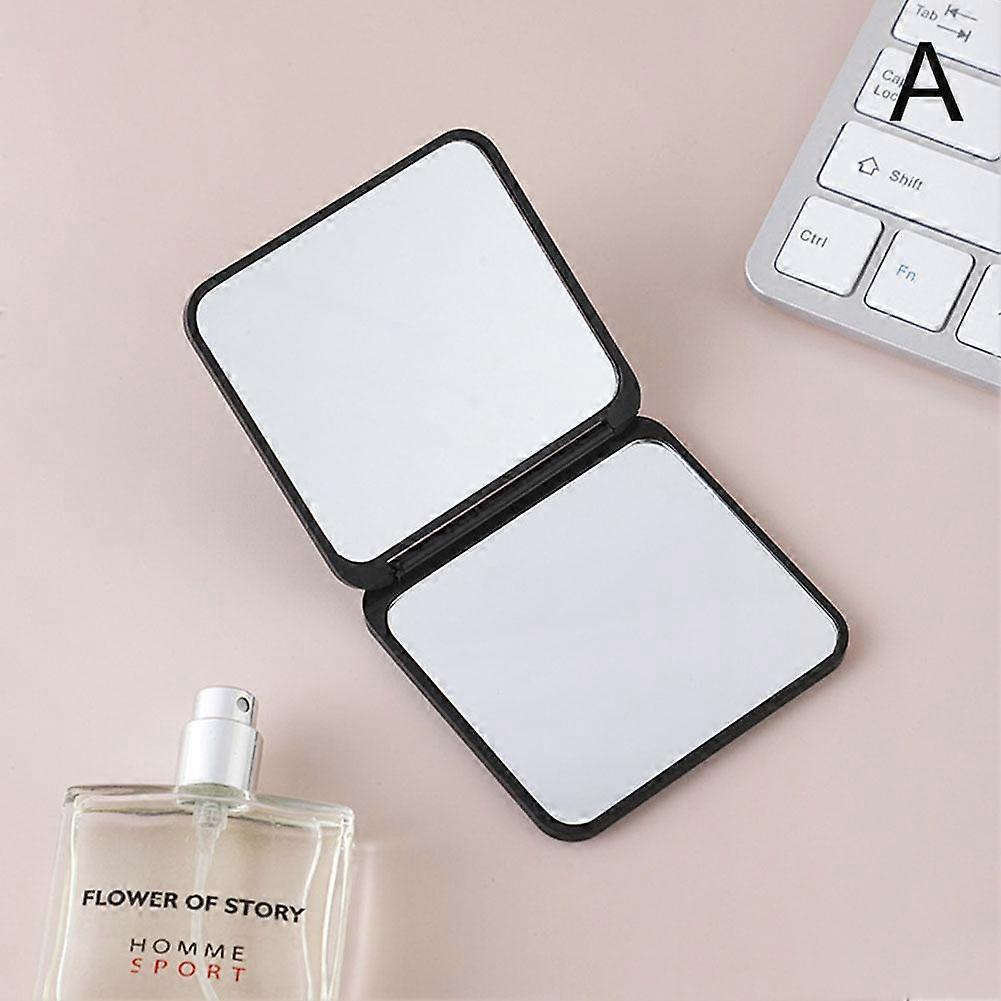 Mini Square Makeup Mirror Portable Double-sided Foldable Mirror Small Gift