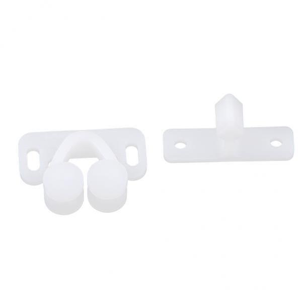 4x White ABS Plastic Roll Closure