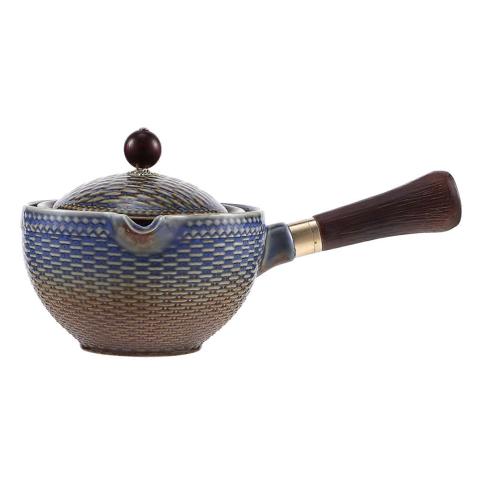Compact Teapot, Unique Rotating Mechanism, Fits Restaurants and Homes