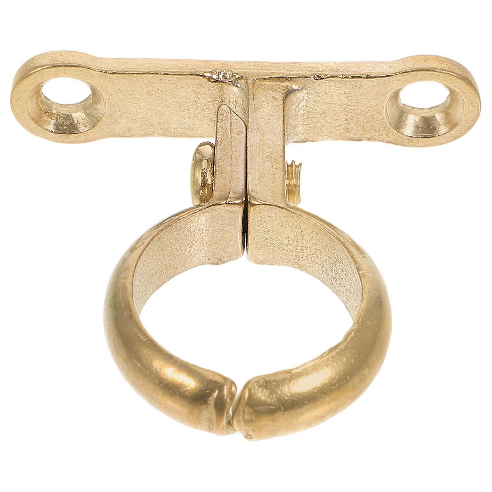 Hose Clamps Pipe Clamp Heavy Duty Tasks For Outdoor Hoses Brass 1.9X1.8X0.4in 1Pcs