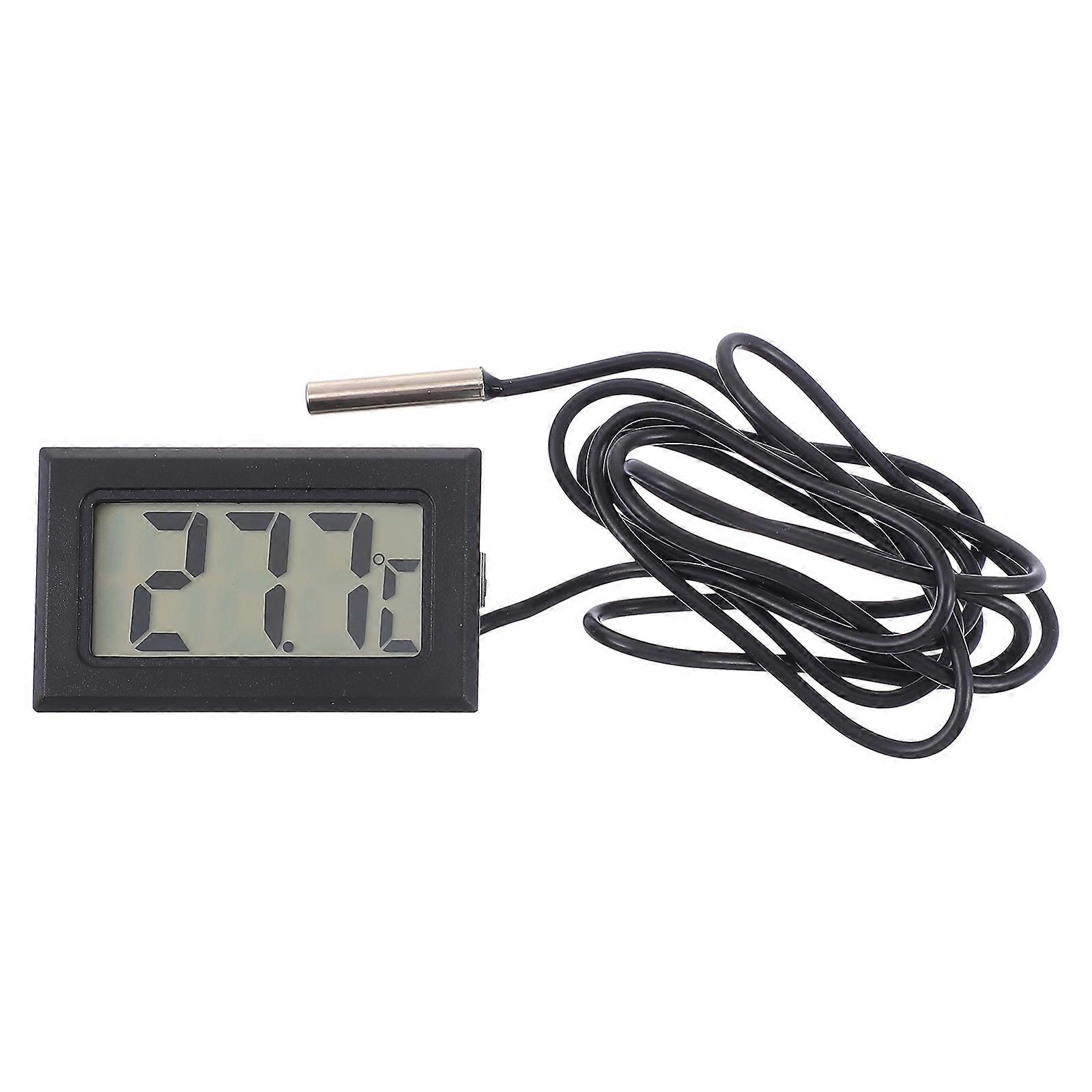 Digital Temperature Meter for Computer Use with ABS Material and Black .5 Inch