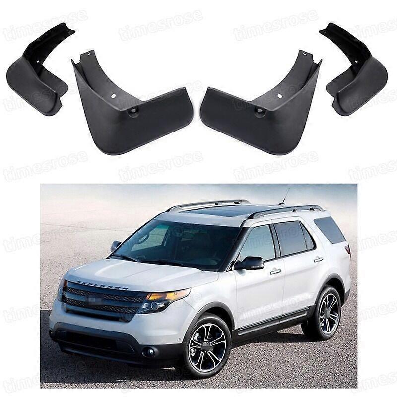 חל על 4 יחידות דשי בוץ לרכב Splash Guard Fender Mudguard עבור פורד אקספלורר 2013 2014 2015