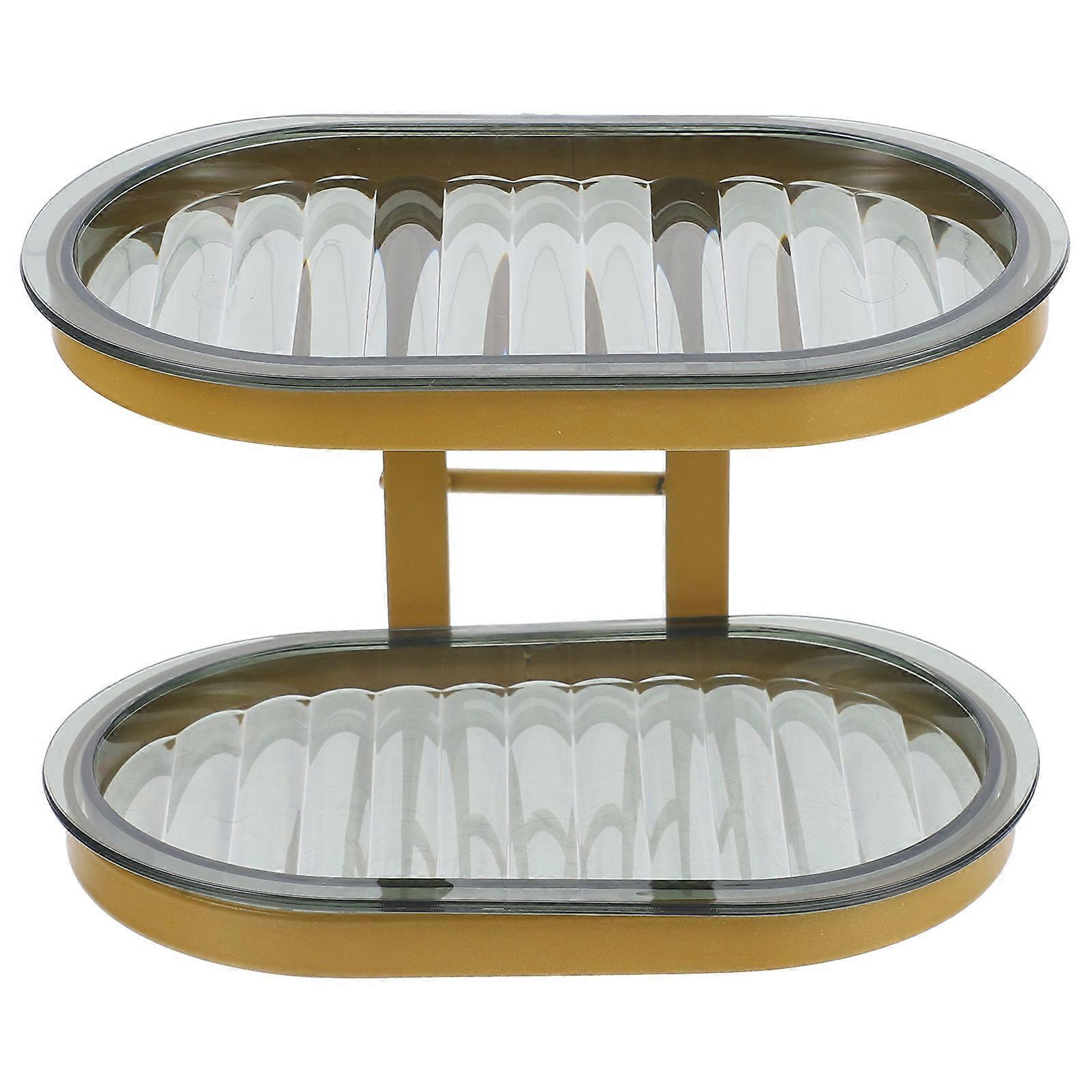 Soap Drainage Rack Double Layer Soap Rack Draining Design Green 5.89X3.73X3.81in For Hotel 1Rack