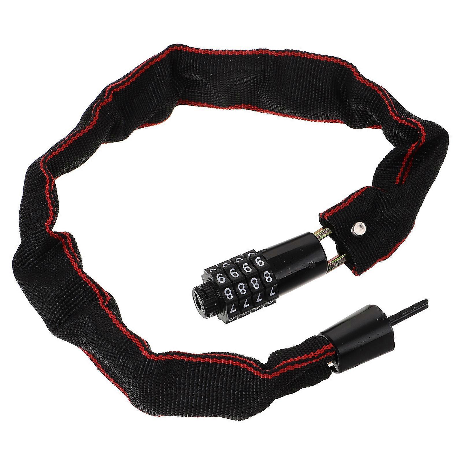 High Security Chain Lock Password Bike Lock for Bicycle, Motorbike, and Battery Car Keyless and Portable Design