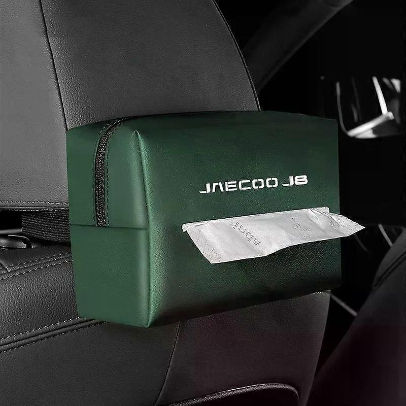 Suitable for Jaecoo Leather Car Tissue Box Auto Sun Visor Seat Back Hanging Tissue Box Holder Suitable for Jaecoo J7 J8 2023 2024 Auto Accessories