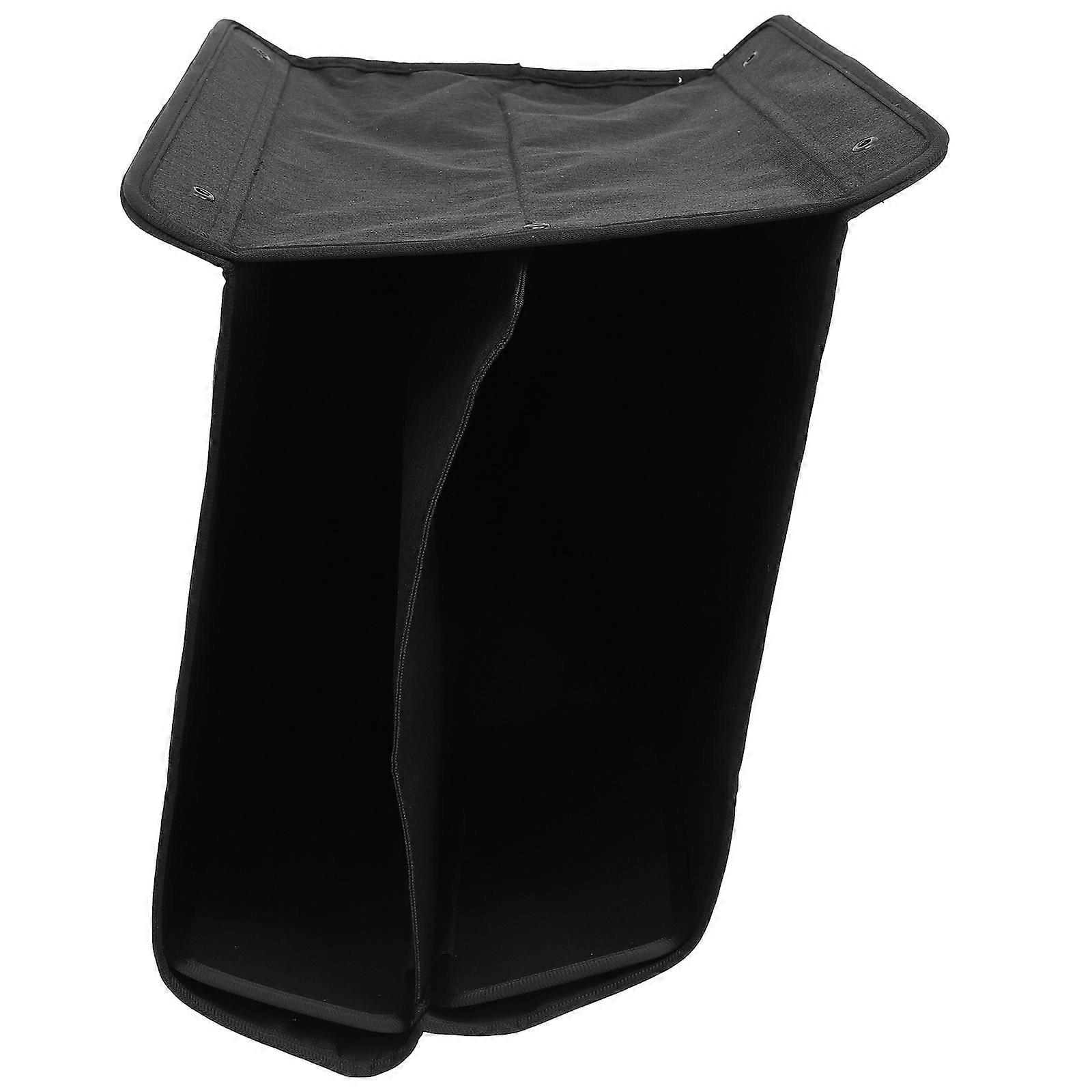 Under Desktop Storage Organizer Desk Organizer for Papers Rectangular Black 34.50X30.00X24.00CM File Storage 1Pack