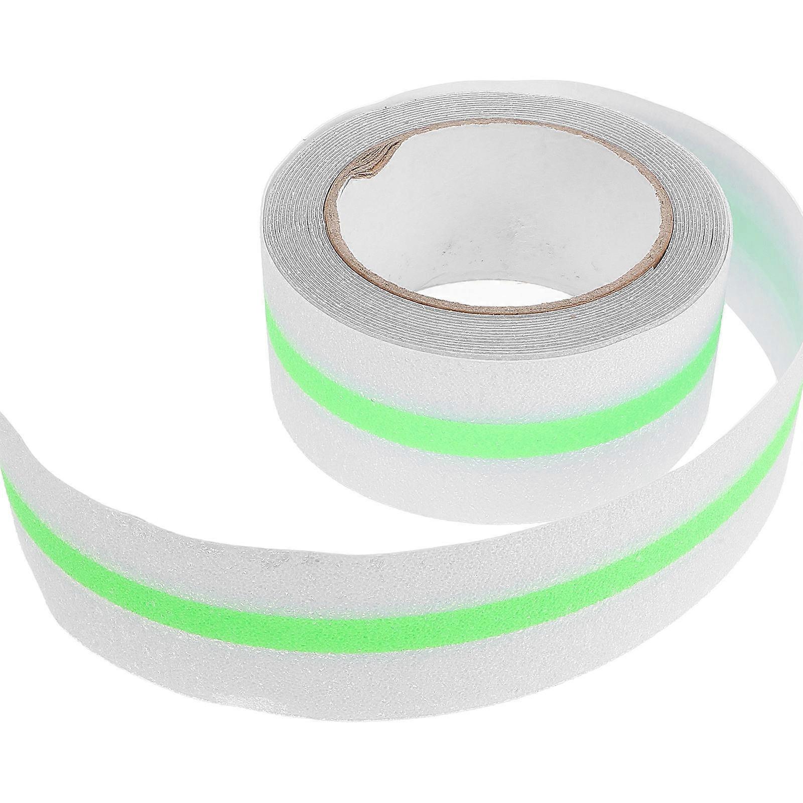 Non Slip Reflective Stair Tape Green PEVA Grip Strips Floor Caution Safety Warning Luminous Signs for Homes Offices Public Spaces