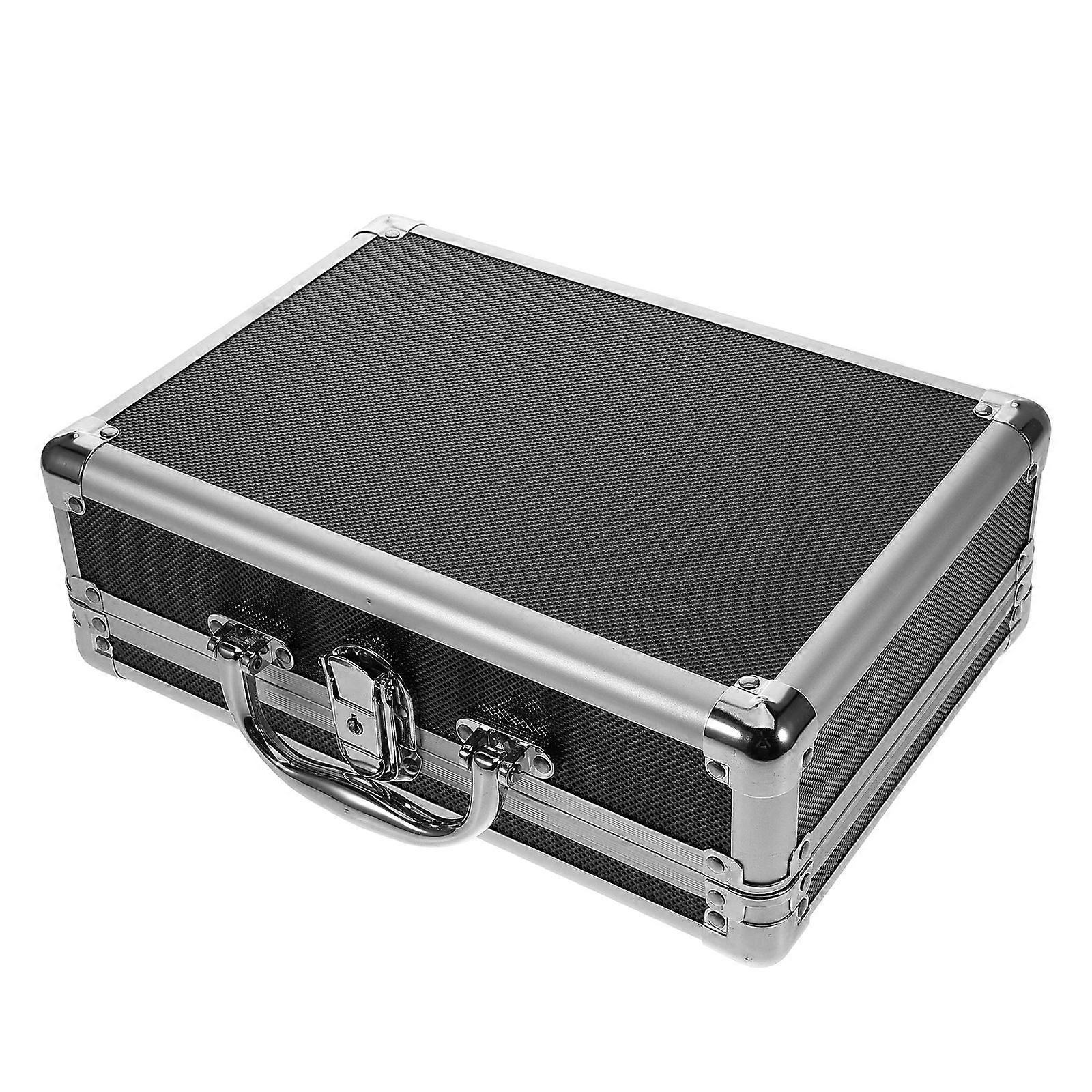 Lockable Toolbox With Handle For Outdoor Use Small Metal Tool Box 1Set