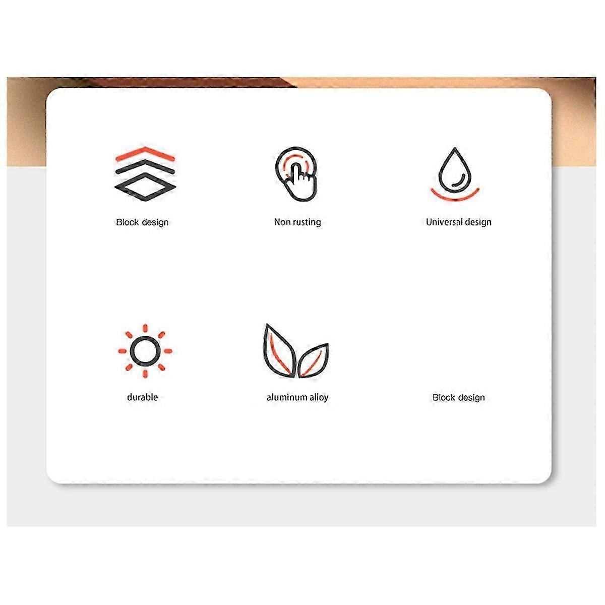 Kameraklemmefeste Klemmeadapter Dobbelthodet multifunksjonsholder 6 cm