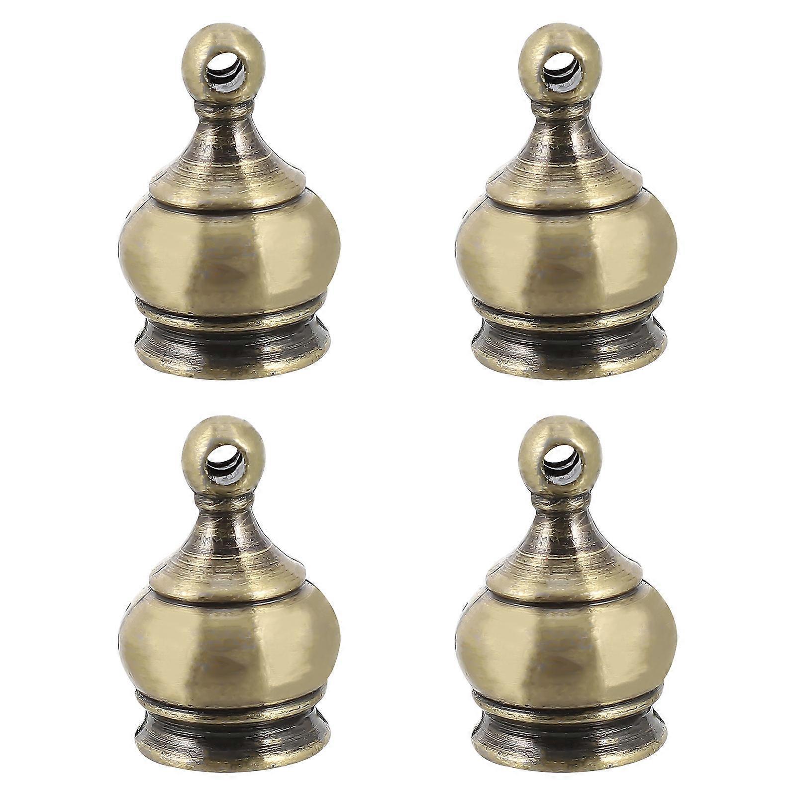 4pcs Decorative Lamp Finials Premium Light Screw Caps for Table, Floor Lamps & Chandeliers Stylish Nut Knob Design for Lighting Upgrades