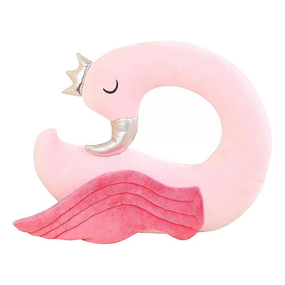 Sleeping Neck Pillow U Shape Flamingo Cartoon Style Pink 35X32CM Neck 1Pcs