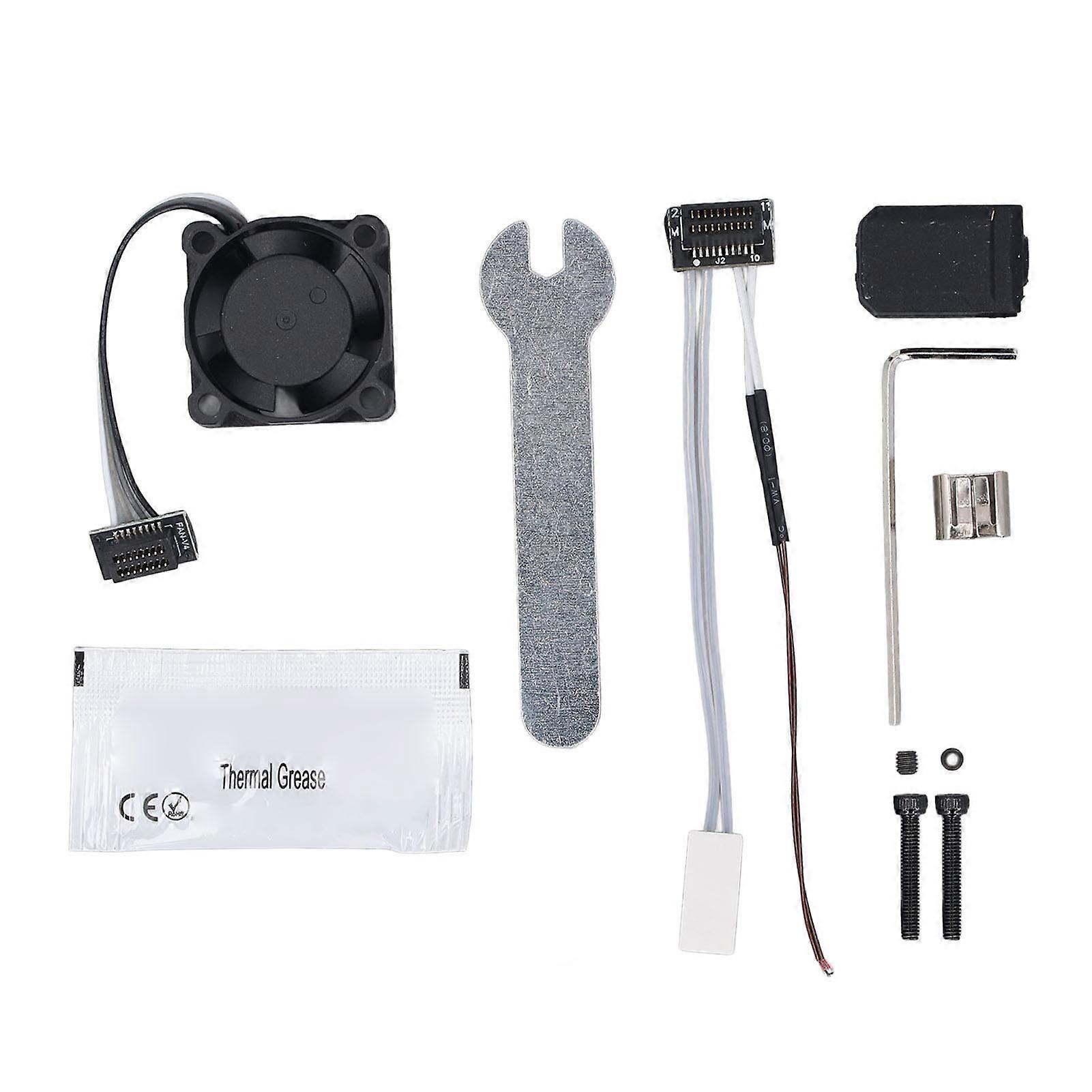 3D Printer Head Kit, 0.4mm Removable Hardened Steel Nozzle, with Fan, for Bambu P1P and P1S