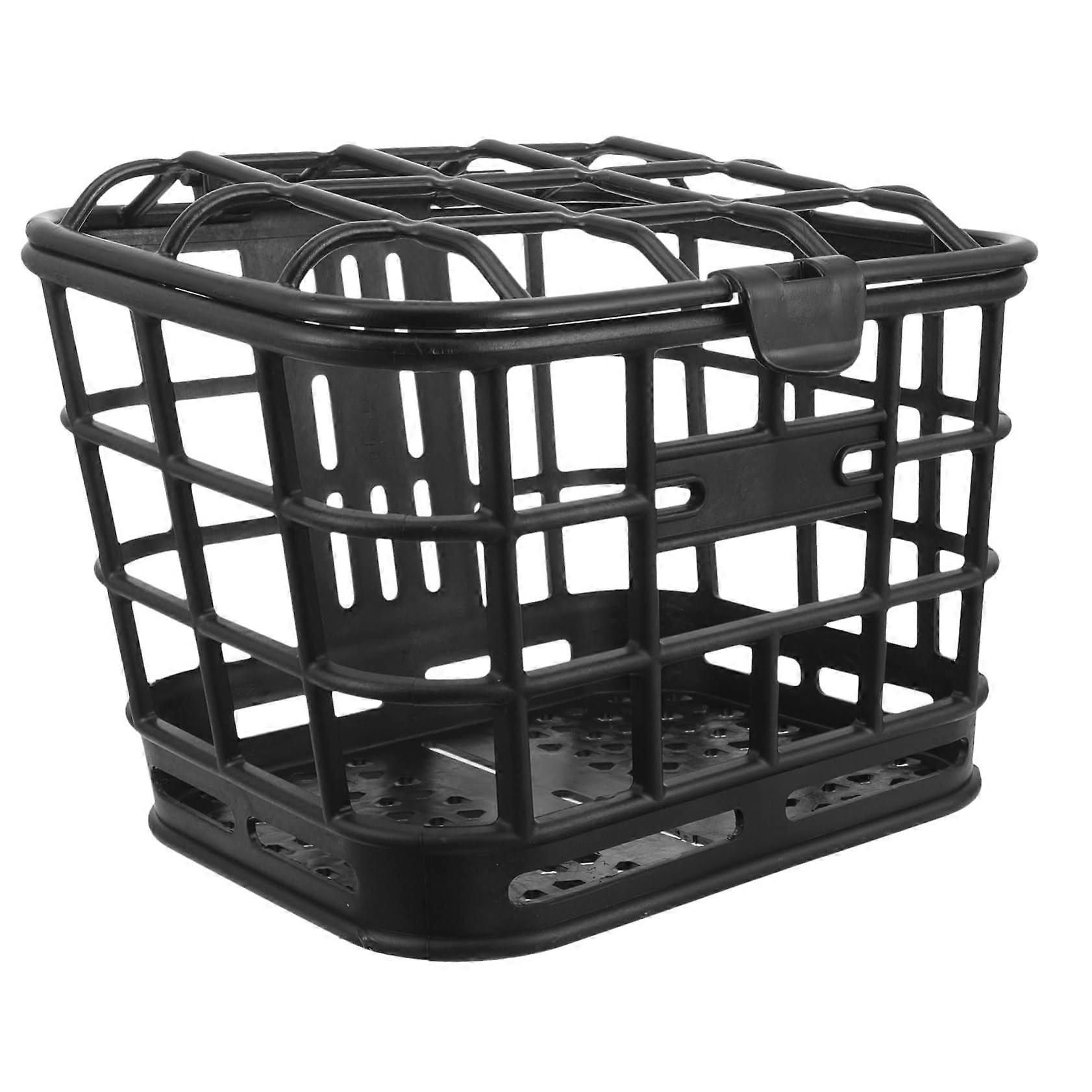 Bicycle Basket Front - Handlebar Mounted, Large Plastic, Scratch-Resistant for Vegetables and Shopping