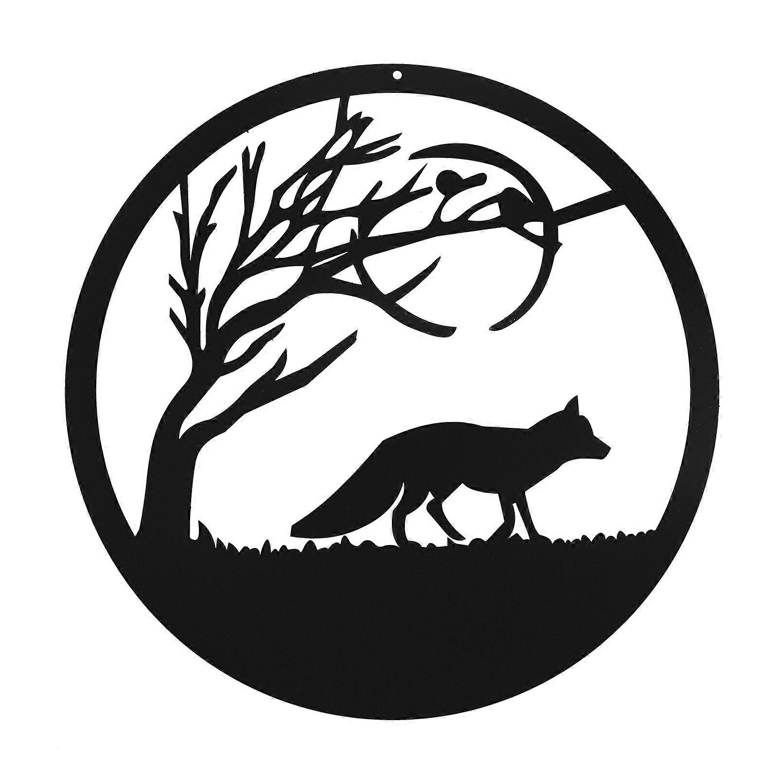 Fox Wall Pendant Ornament – Delicate Sculpture for Home, Garden & Restaurant Decor – Unique Animal Hanging Design for Interior Spaces