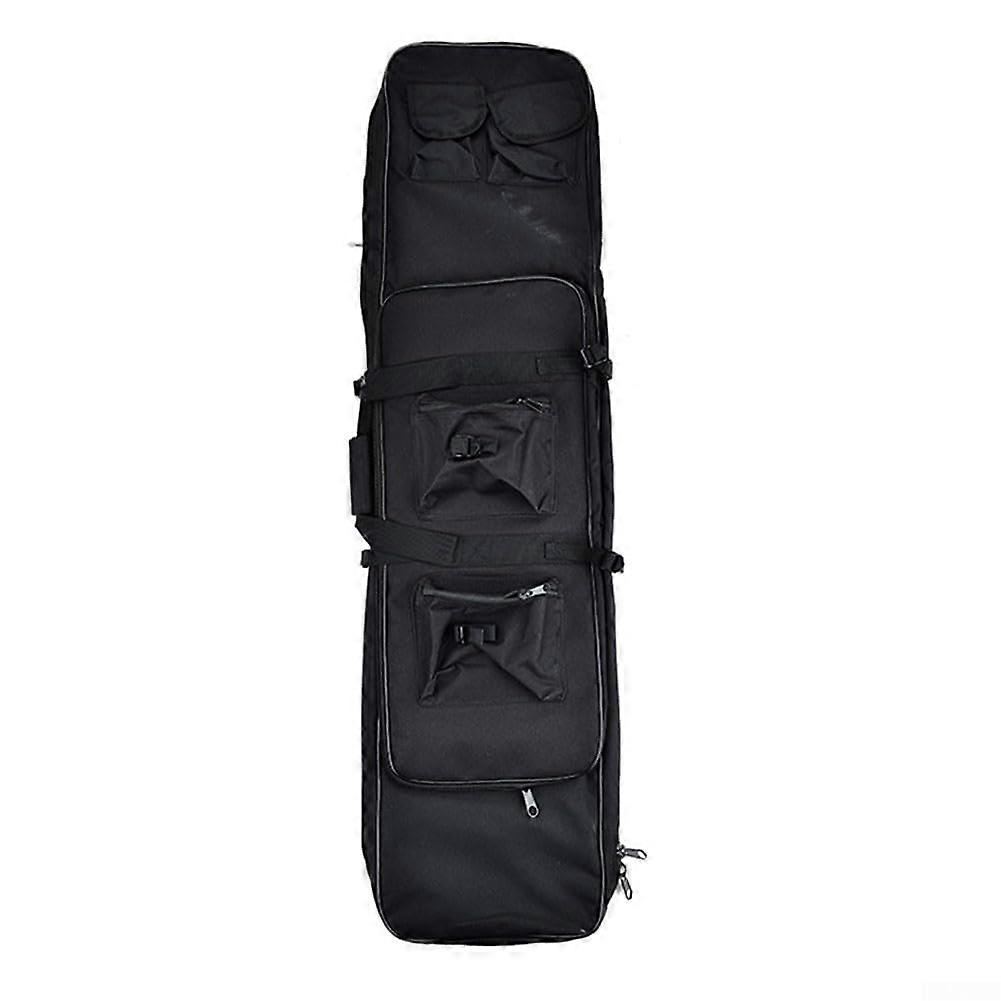 Multifunctional Fishing Rod Bag 1.2m with Card Holder, Cushion Padding for Outdoor Adventures