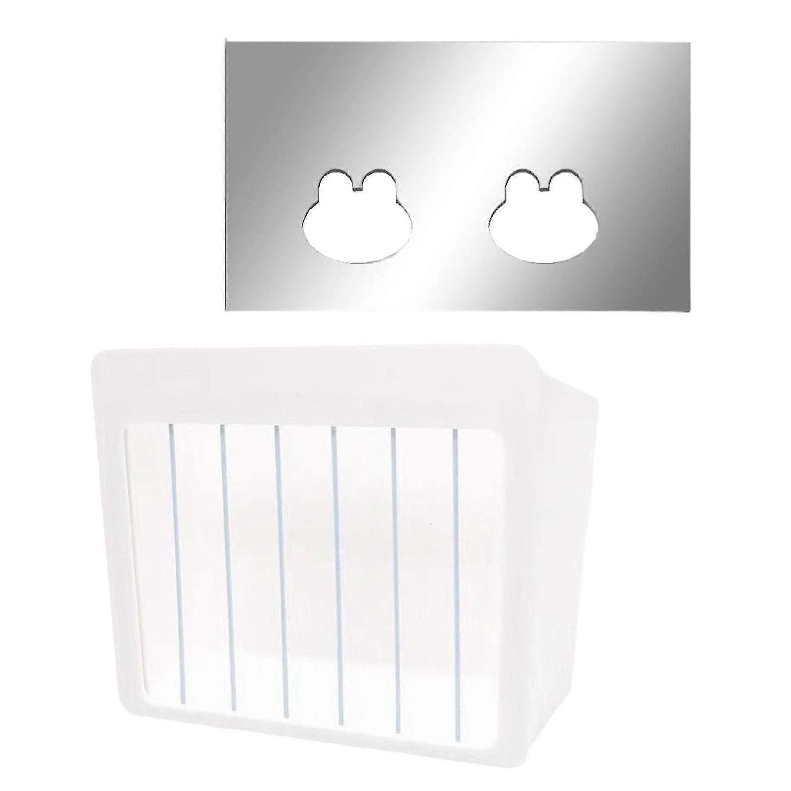 Mangeoire à foin Mangeoire Distributeur d’herbe de nourriture Support pour maille de lapin + feuille acrylique