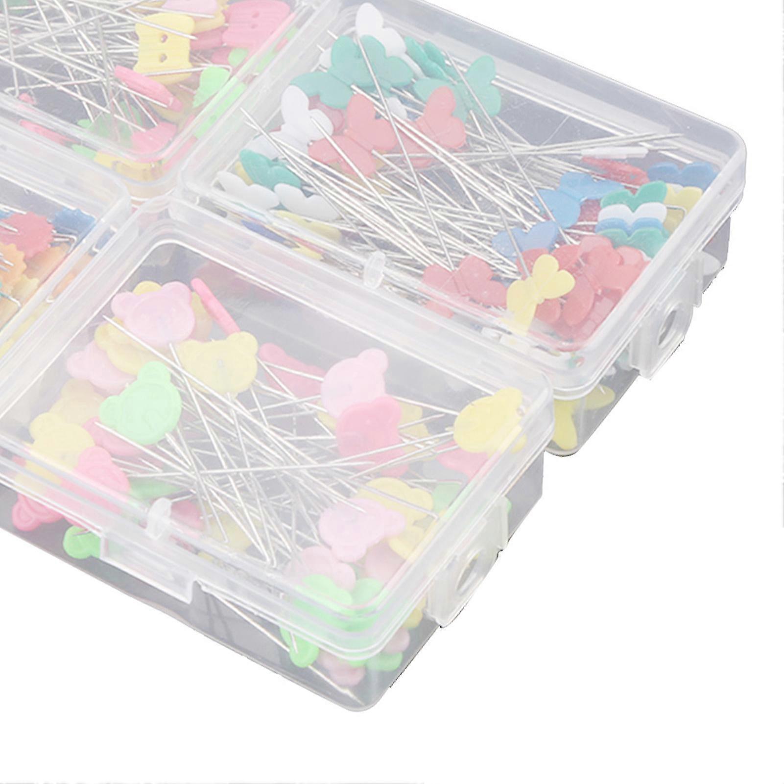 300 Pcs Flower Shape Button Head Pins DIY Sewing Accessories (Type 1)