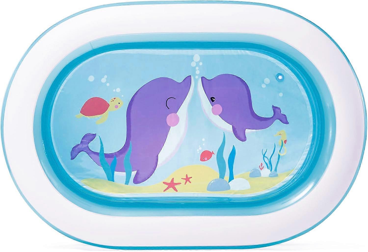 Inflatable oval paddling pool for children 163x109x46 cm INTEX 57482