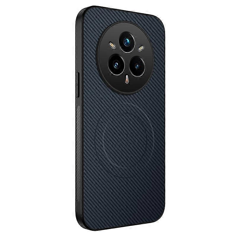 For Realme 14 Pro 5G Case Compatible with MagSafe WANLONFENG TQ Series Carbon Fiber Texture PC TPU