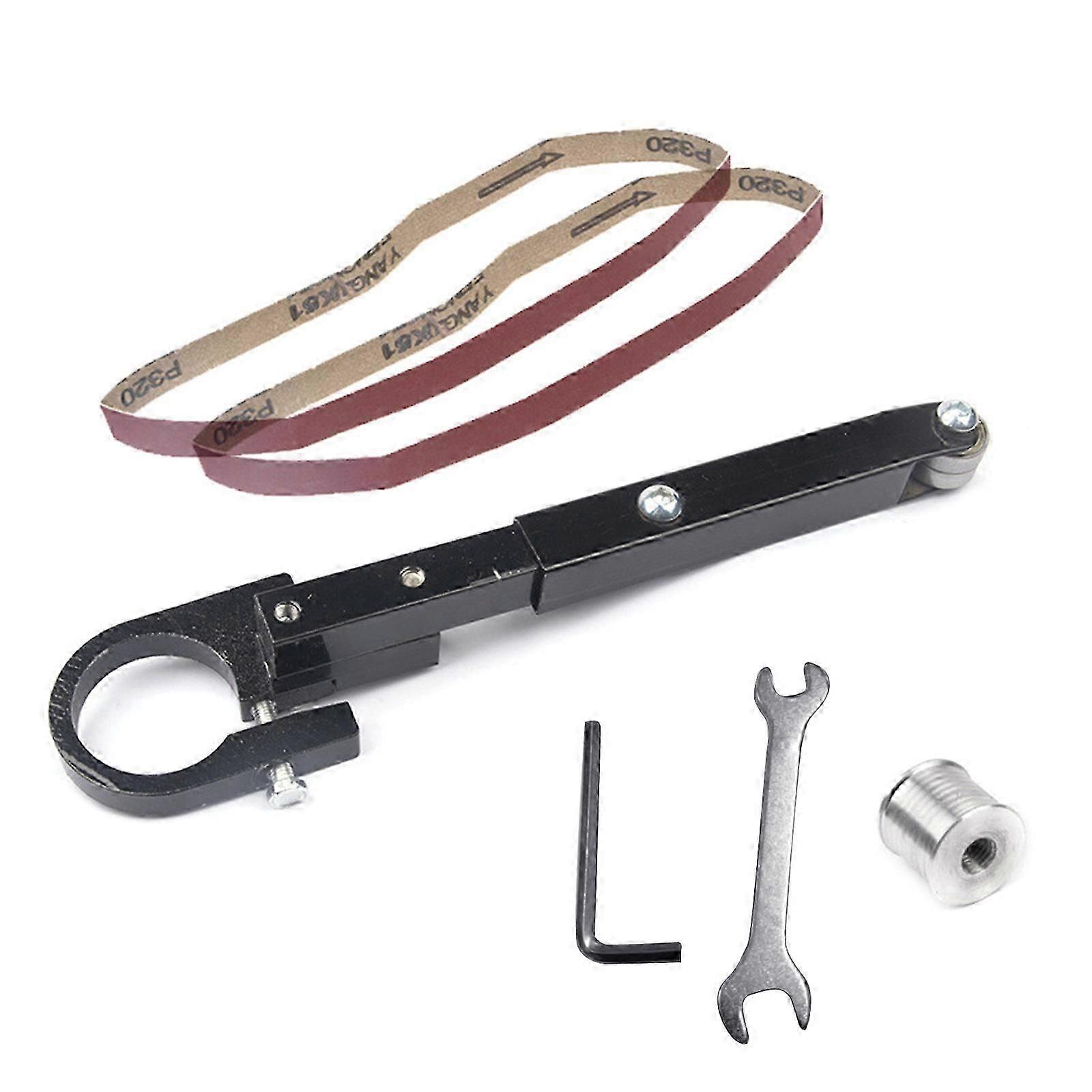 Electric Angle Grinder Modified Sand Belt Machine Kit Air Belt Sander Attachment Sander Sanding Belt Adapter