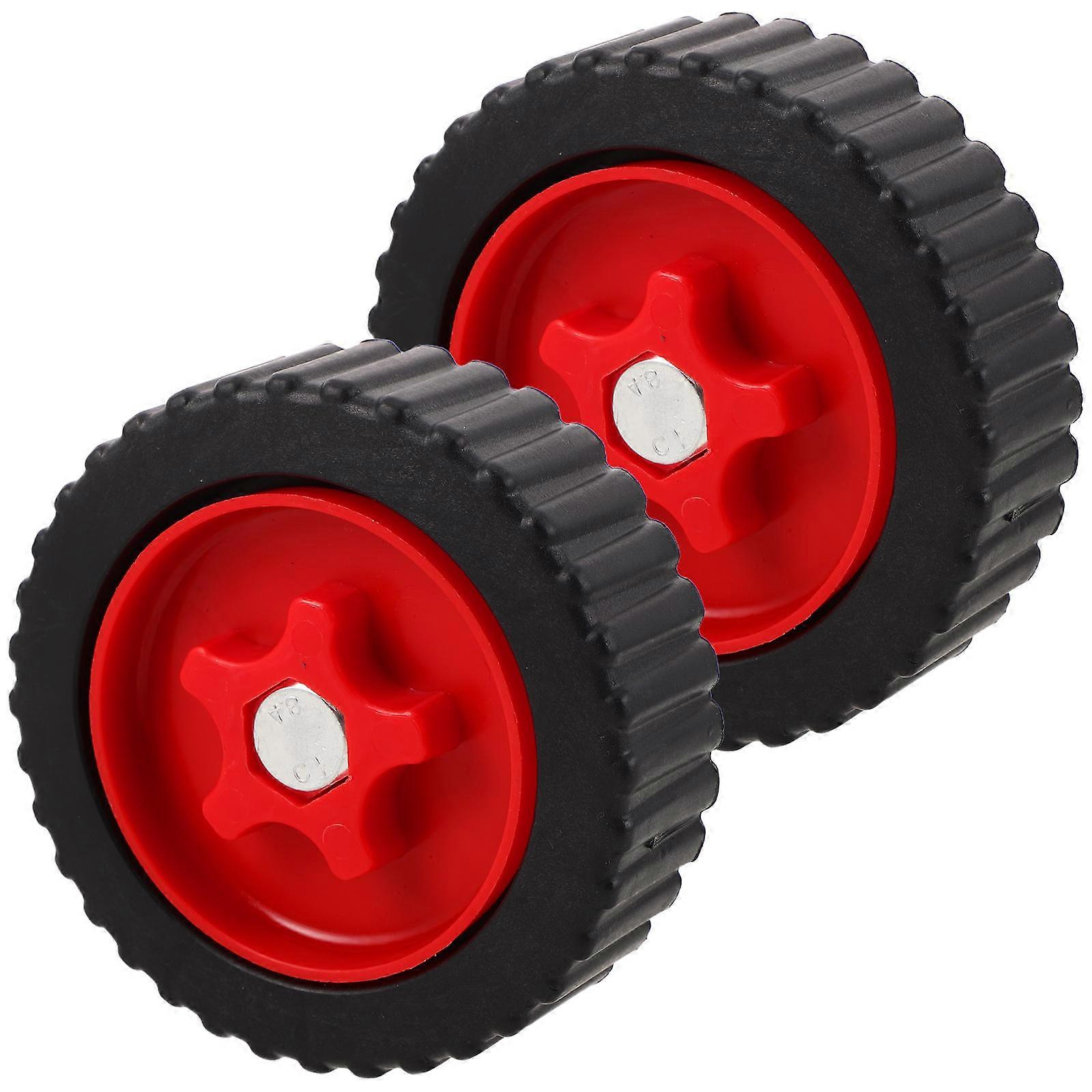 2pcs Multifunctional Mower Support Wheels Replacement Casters for Lawn Mowers, Enhancing Stability & Maneuverability, Compatible with Various