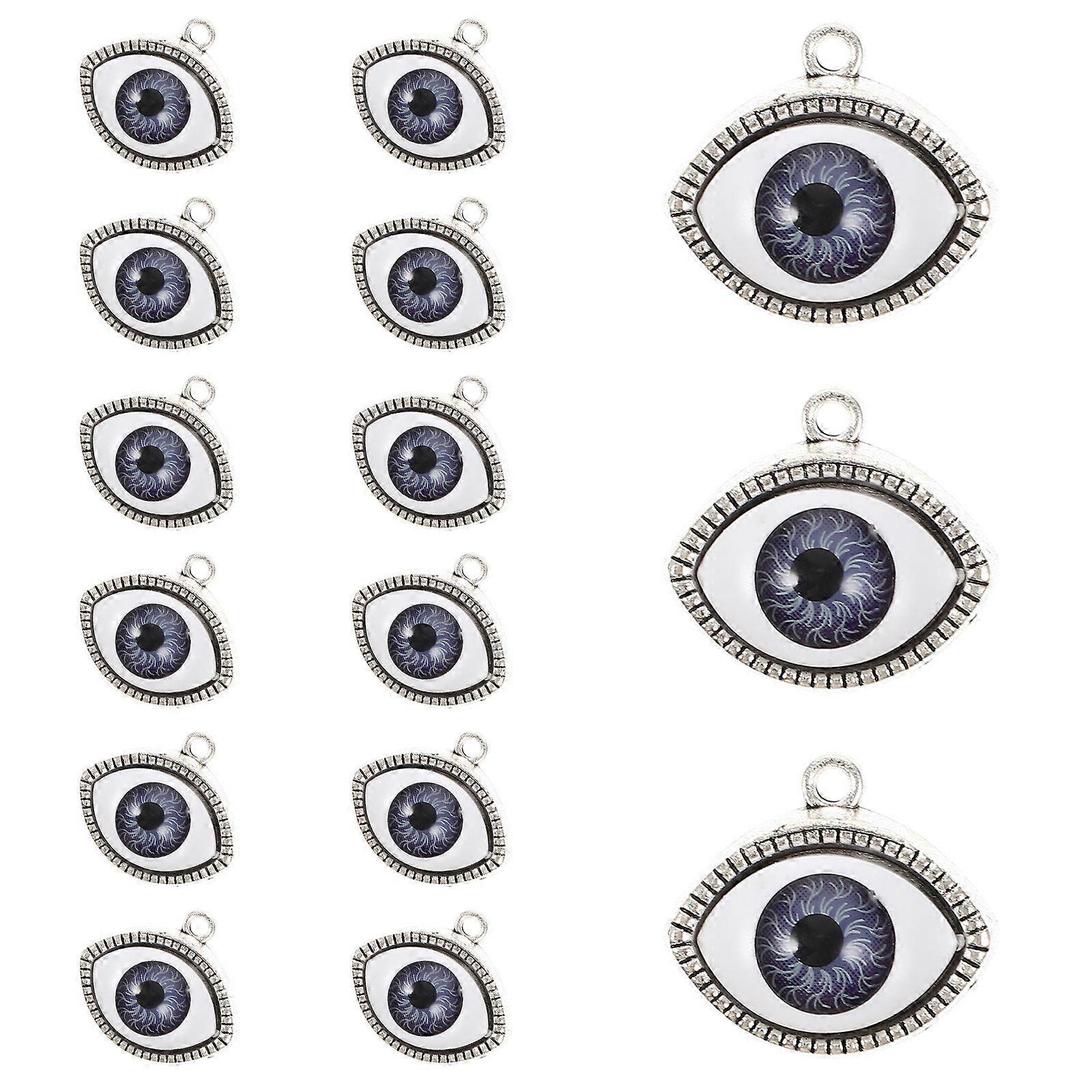 Evil Eye Pendant Charms Plastic Material Diy Jewelry Crafting 20Pcs