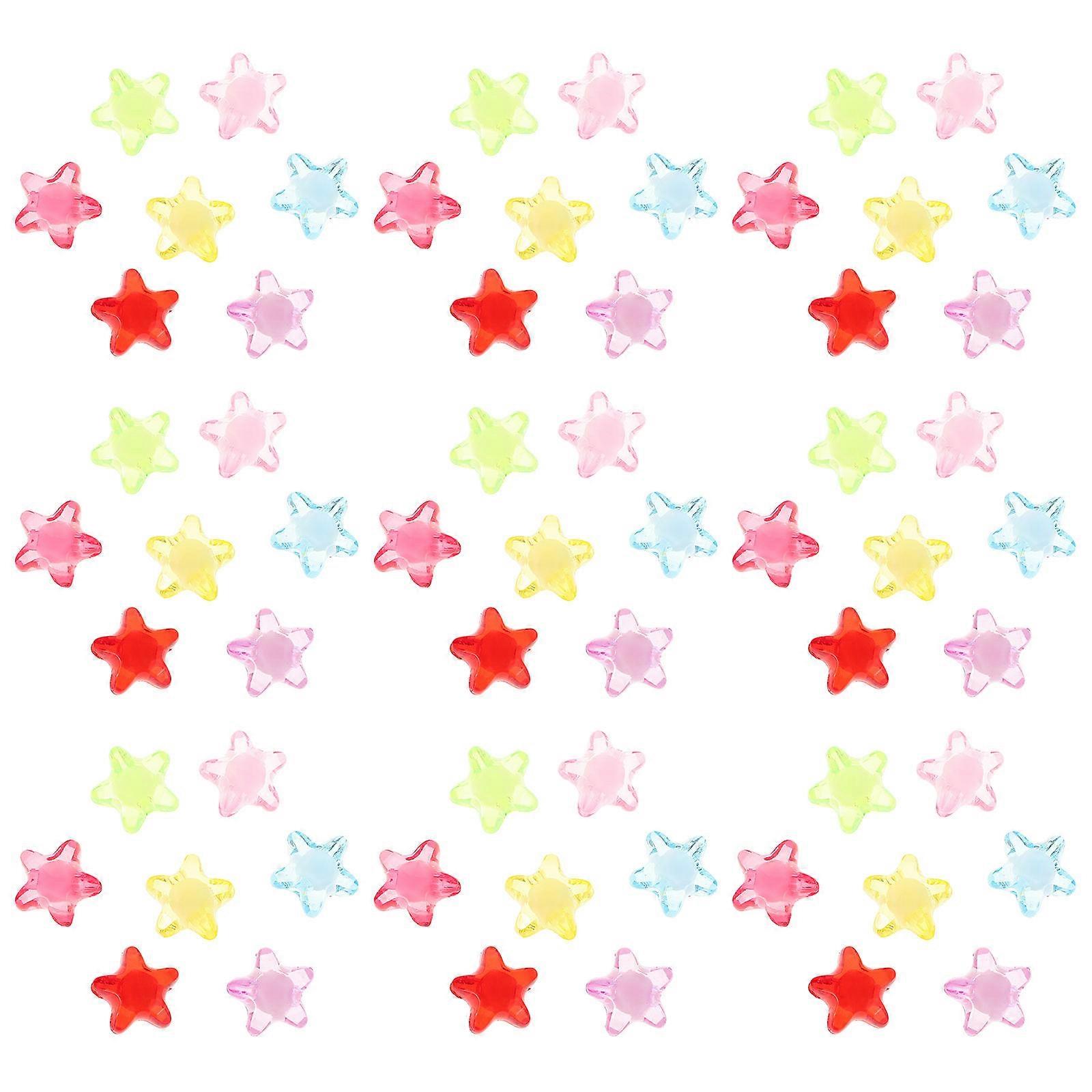 Acrylic Star Beads Star Shape Spacer Beads Diy Projects Craft Enthusiasts Multi 600Pcs