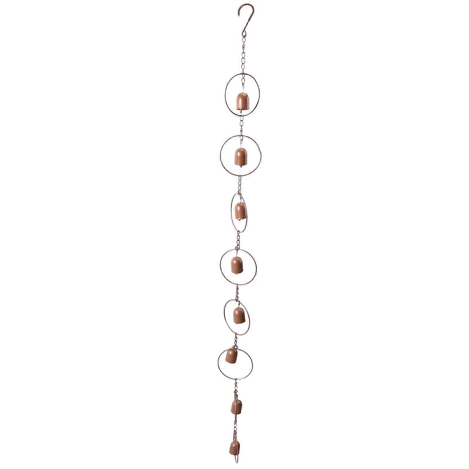 Exquisite Hanging Rain Chain – Elegant Metal Rain Chain for Gutter Downspout, Beautiful Melody, Versatile Building Decoration – Iron