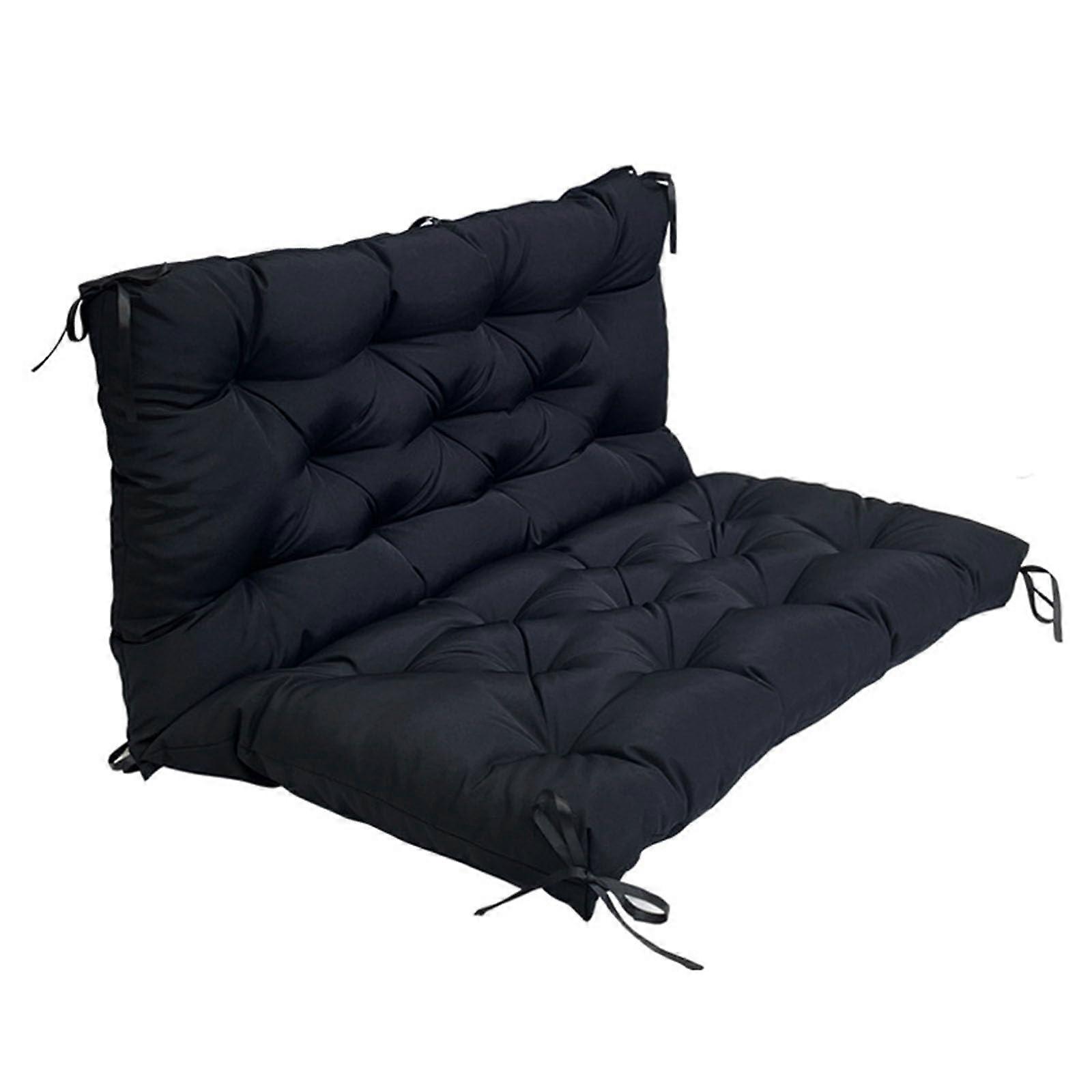 Hollywood swing cushion, waterproof, for 2 and 3seater hammocks, black, 120 x 100 cm