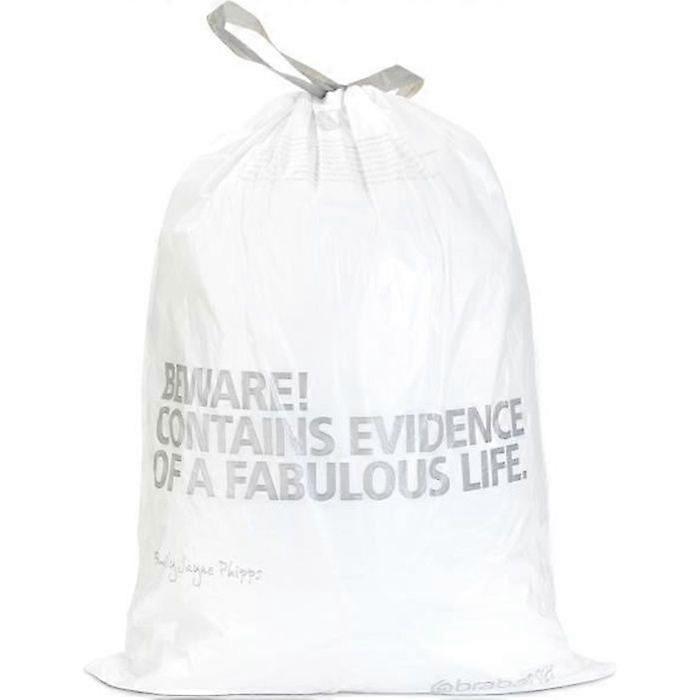 BRABANTIA Soppåsar 50-60 L vit