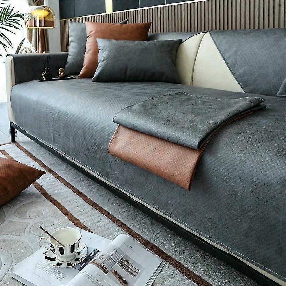 Technology Fabric Sofa Cover AntiCat Scratch Pet Dog Kids Sofa Mat NonSlip Combination Sofa Towel Home Decor A2 70x90cm 1pc