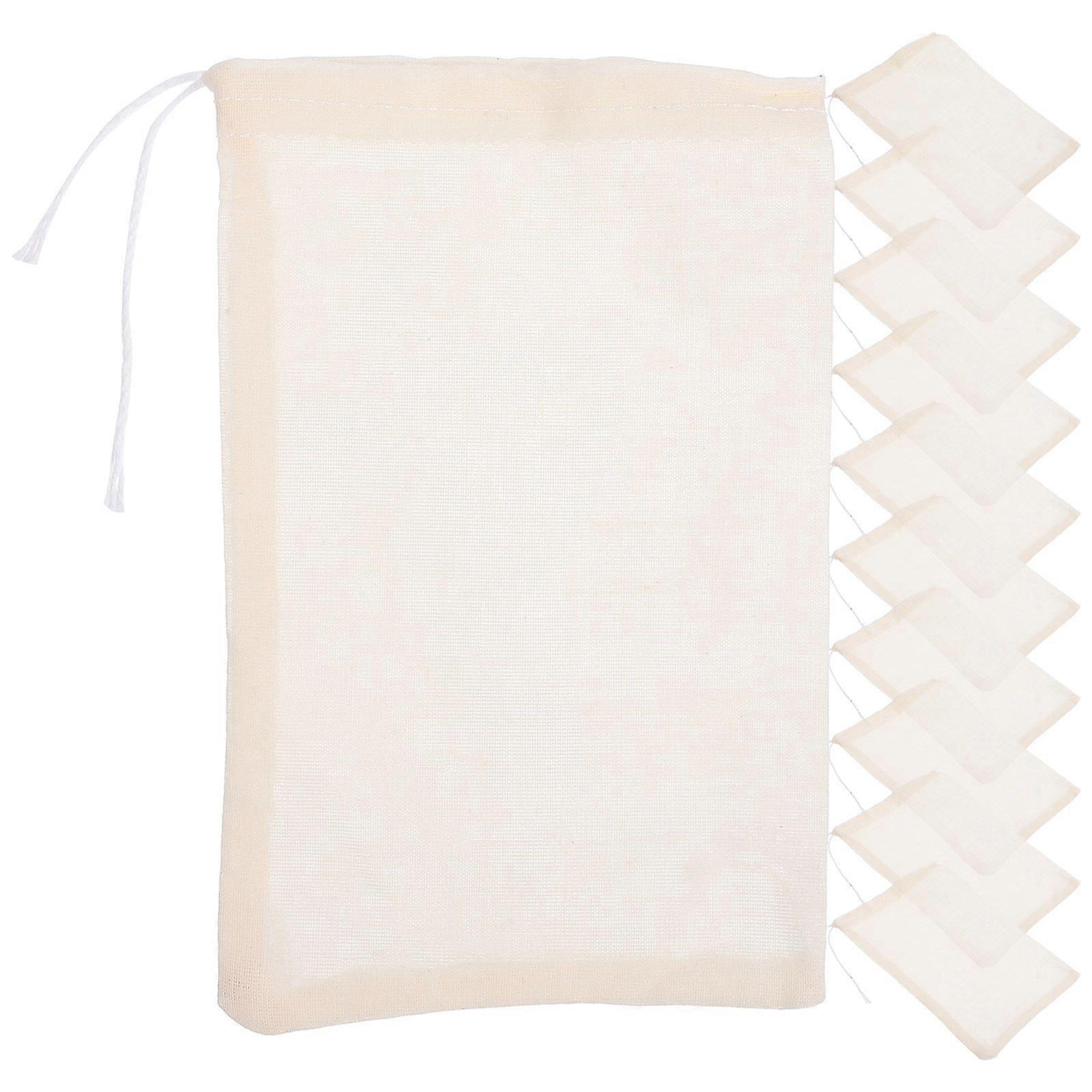 50pcs Drawstring Filter Bags Filter Bag Fine Mesh Brewing Drawstring Stew Seasoning Pouches
