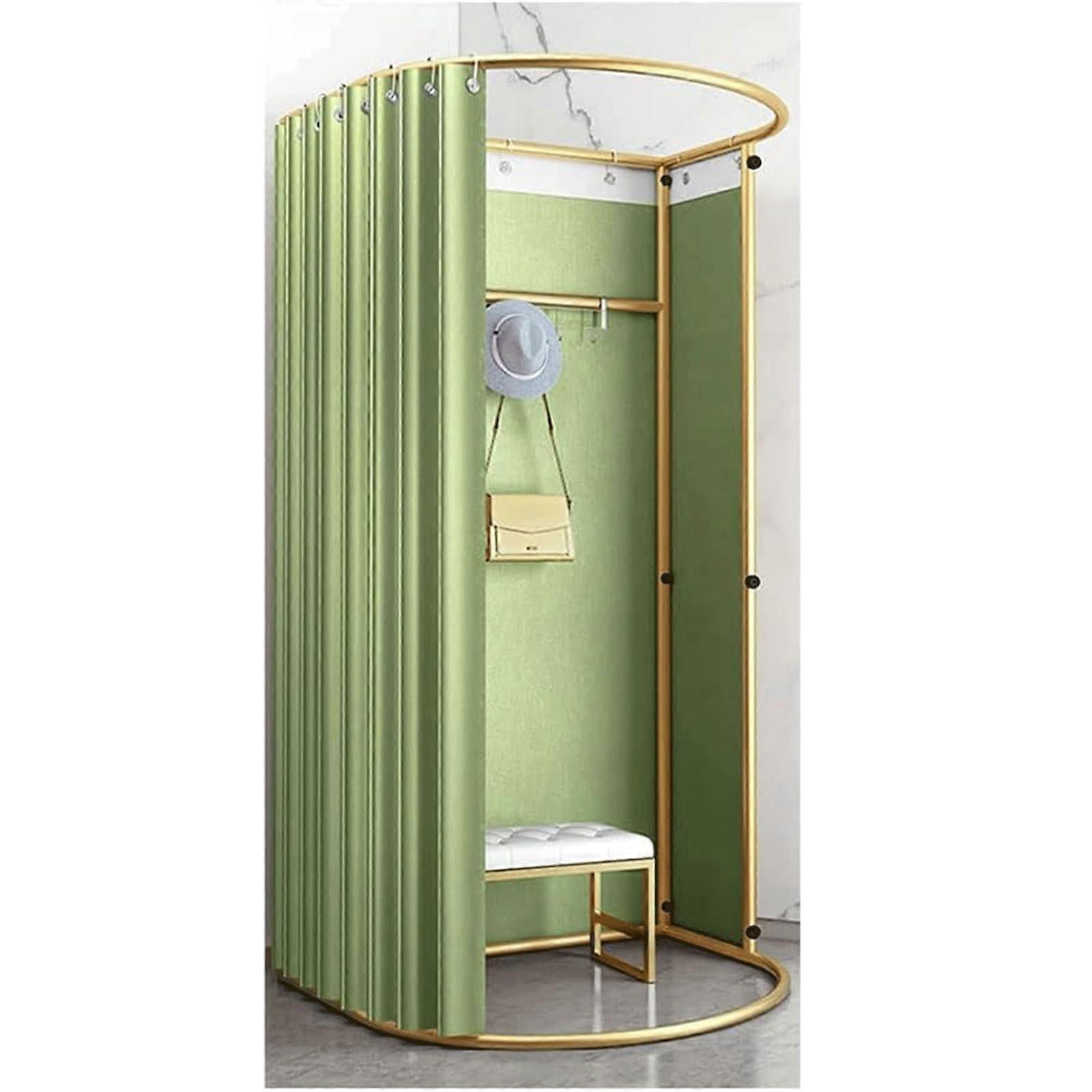 Fashion Metal Frame Dressing Room for Clothing Store Large Room Changing Room Space Saving Changing Room A 85x80x200cm