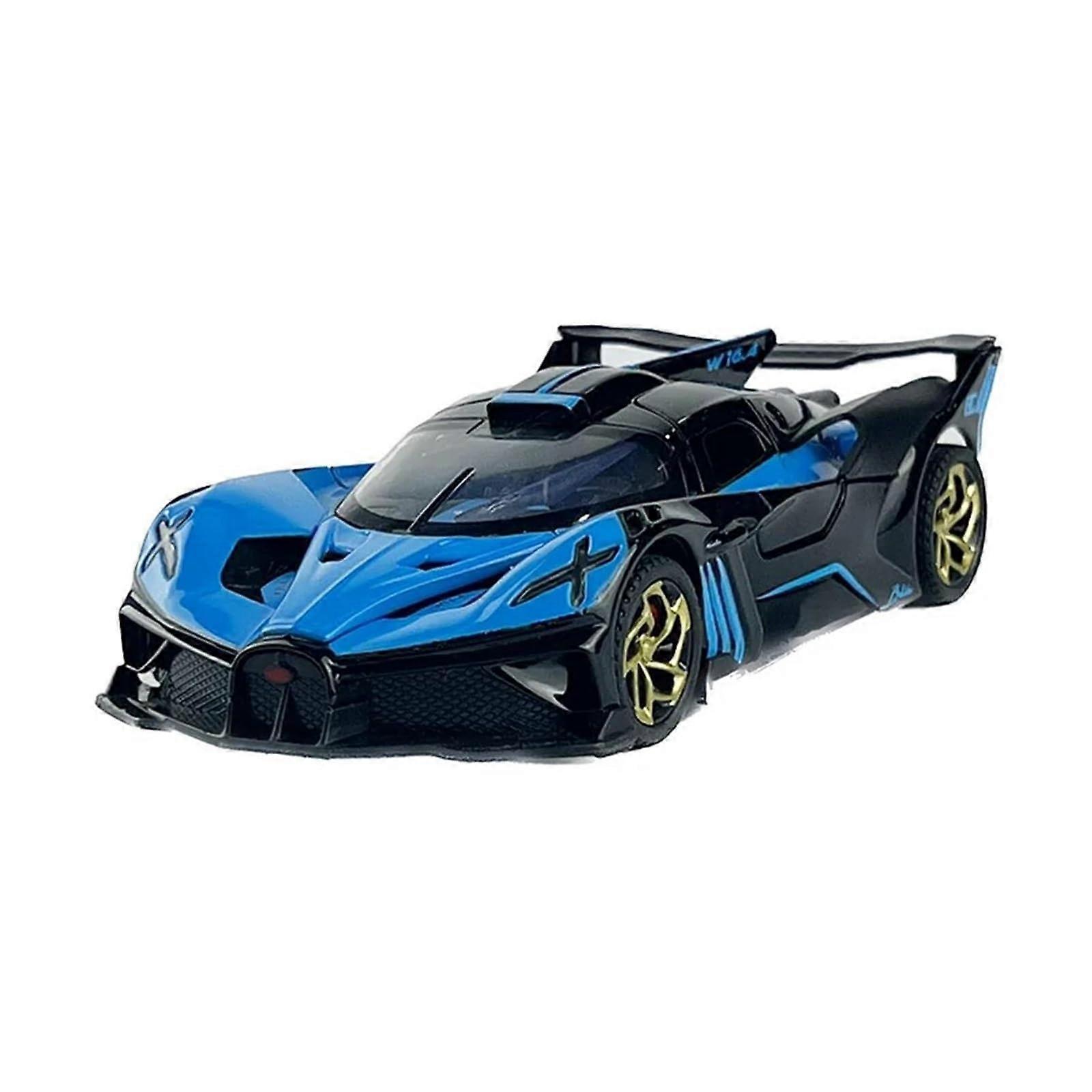 1:32 Die-Cast Car Model Alloy With Sound And Lights Red For Display And Decoration