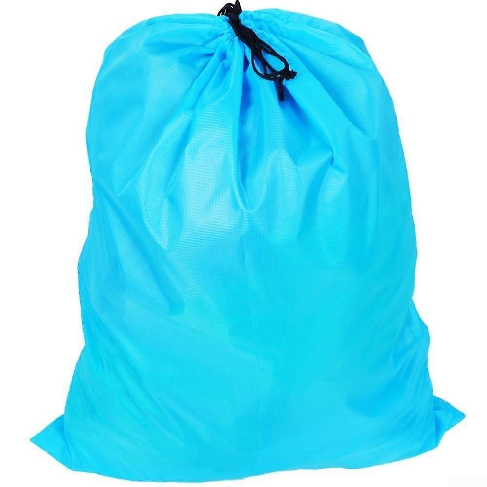 Tearresistant, waterproof laundry bag, extra large, with drawstring design (blue)