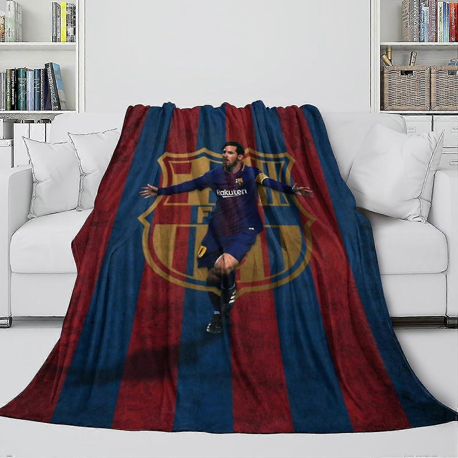 Soft Fuzzy Blanket - Football 3D Printed Blanket for Kids Teens Adults - Trendy Throws Brightening Up The Room With Vivid Colours