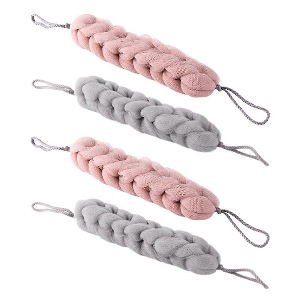 Large Body Scrubber Exfoliator For Bathing With Pe Material 4Pcs