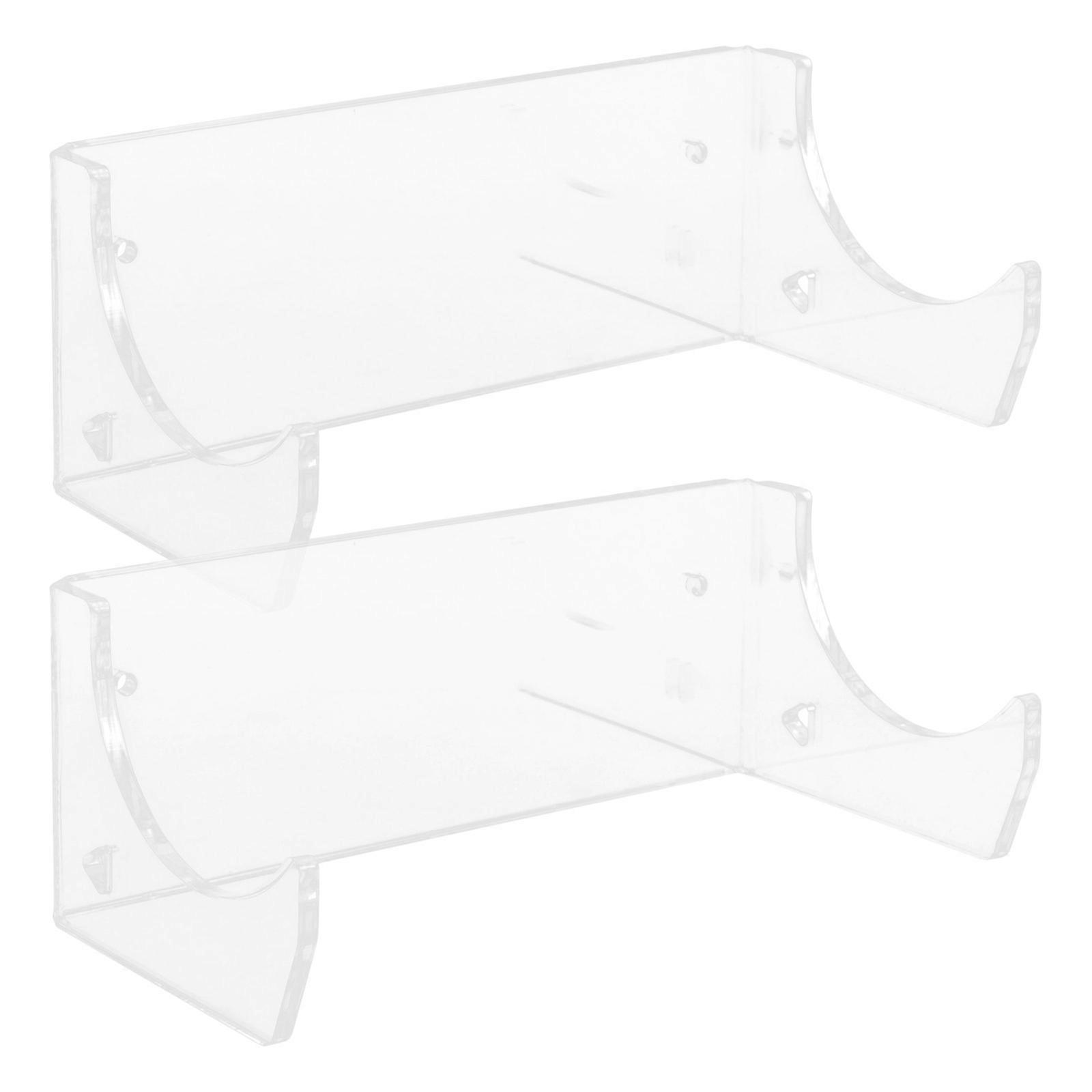 Rolling Pin Mount Rolling Pin Holder Kitchen Use Transparent 19.50X10.00X7.50CM Space-saving 2Pcs