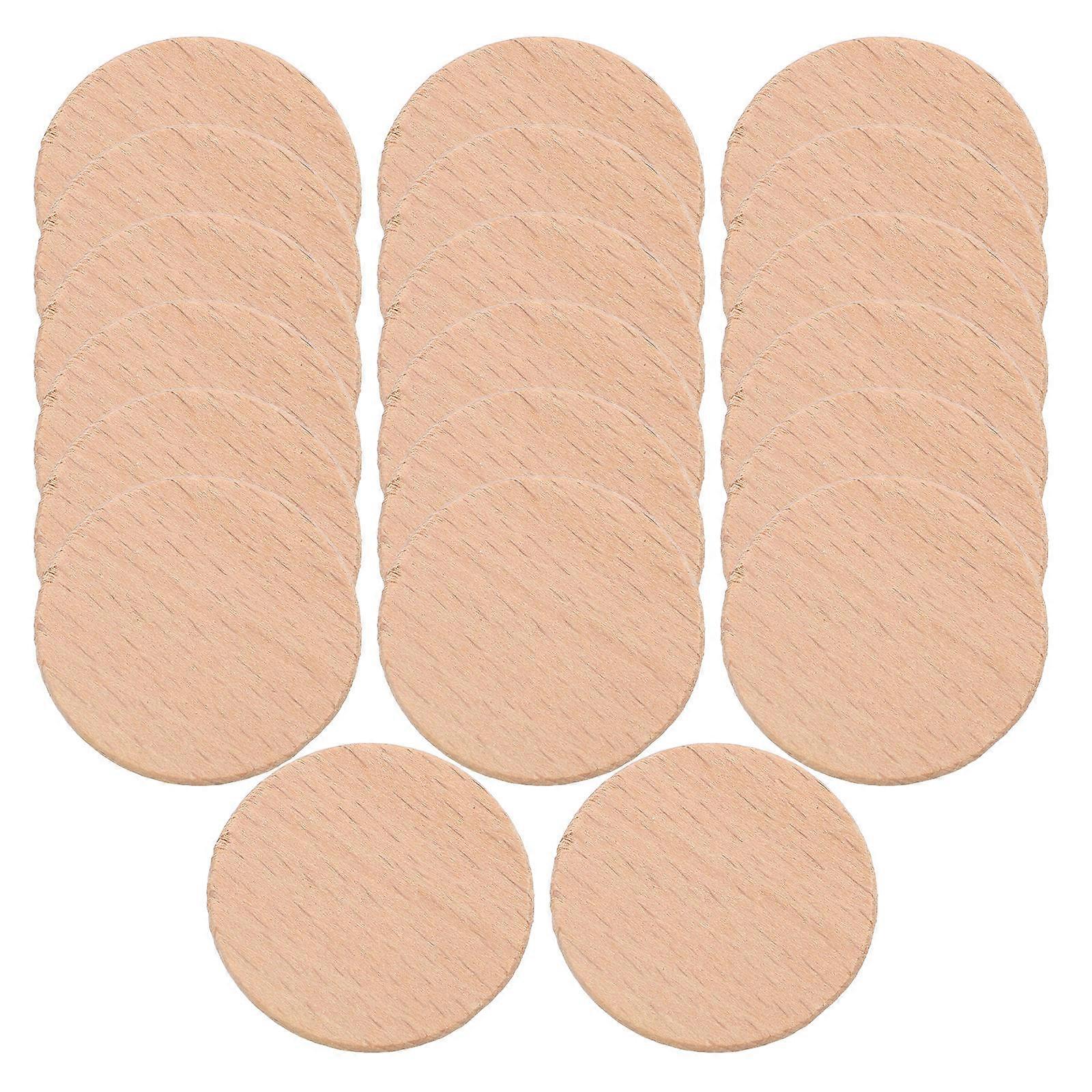 Natural Unfinished Wood Slices Round Beech Cutouts for DIY Crafts, Painting, Wedding & Home Decor – Bulk Pack with Unique Grain Patterns for Rustic