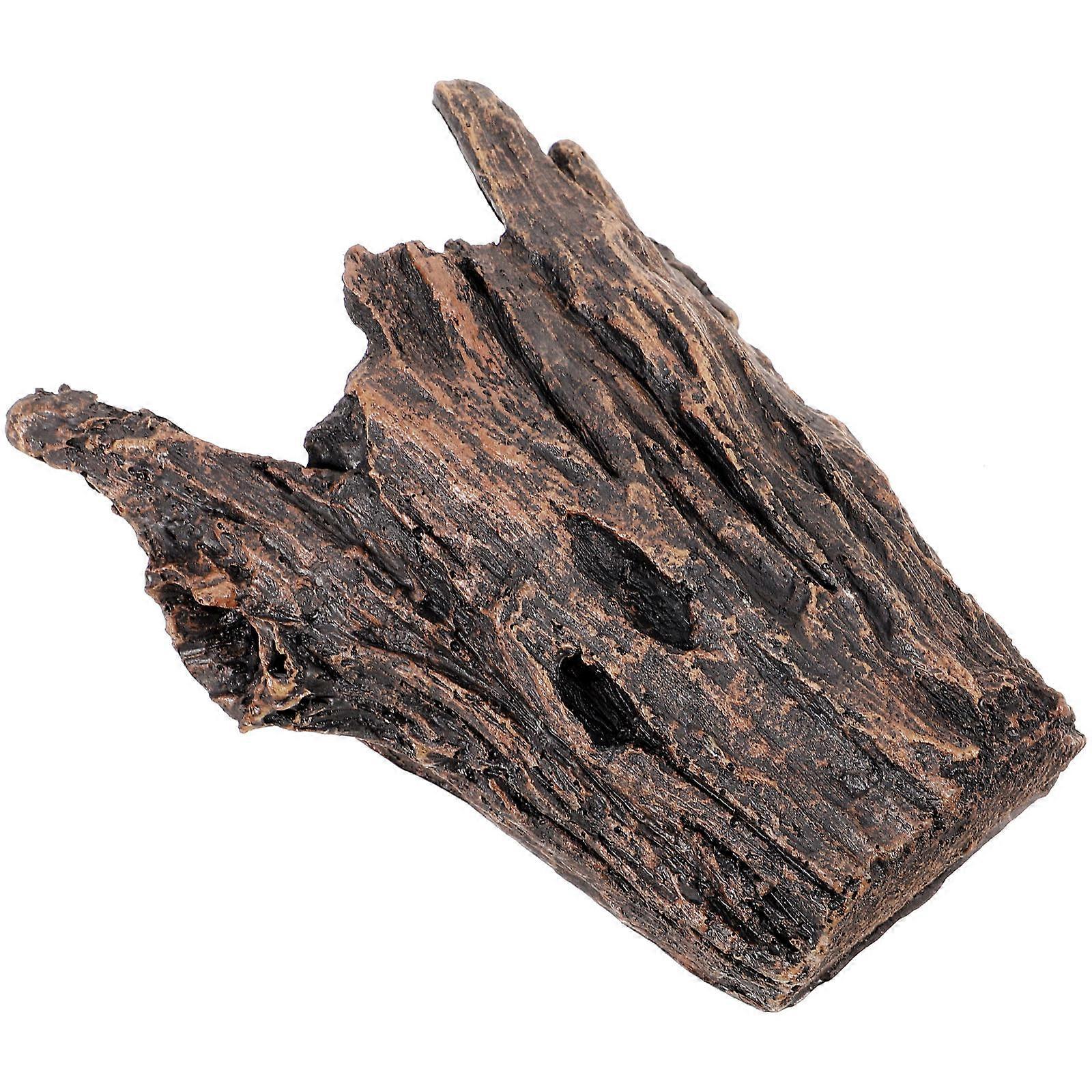 Fish Tank Decoration Hideout Resin Shape Natural Style Hiding Place For Fish Tank And Pond 1Pcs