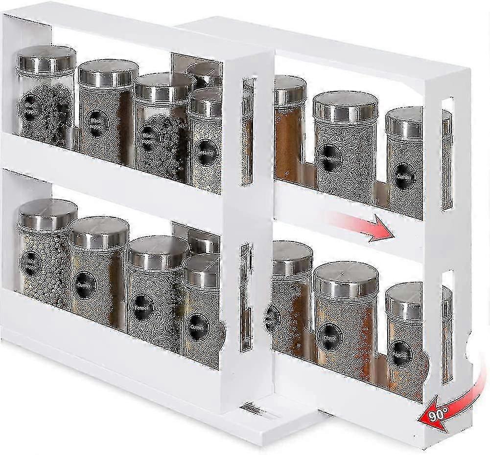 Extendable Narrow Spice Rack for Kitchen Cupboard (Set 1)