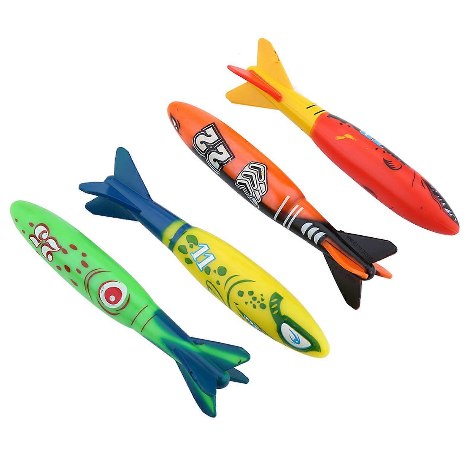 Swimming Pool Toy Set 4PCS Diving Toys for Practicing Diving Skills and Swim Training