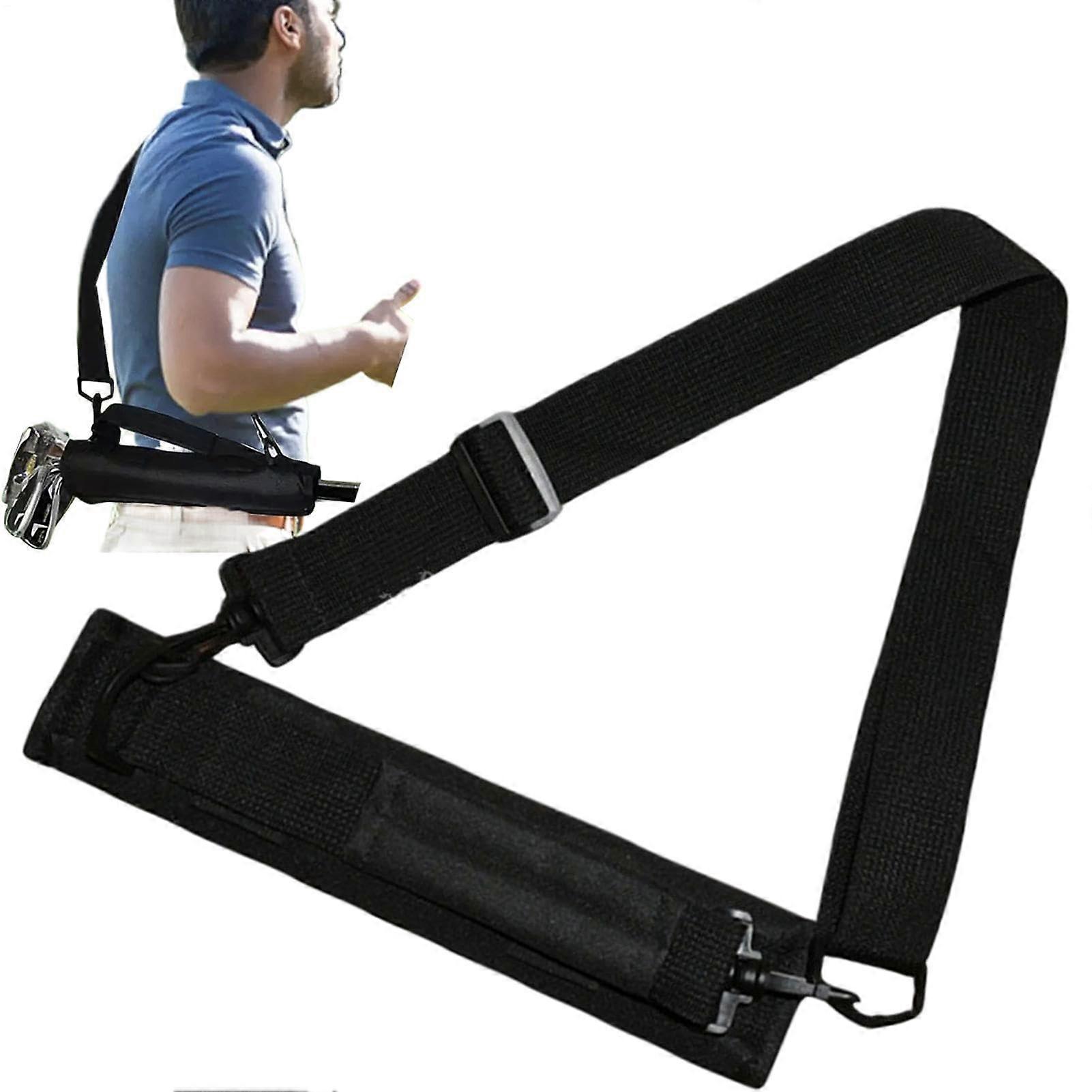 Golf Club Travel Bag with Carry Strap and Handle for Men, Women Black
