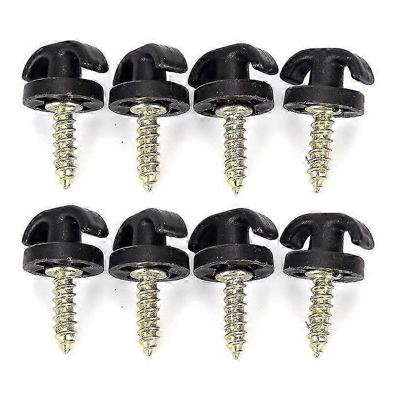 4Pcs Universal Car Rear Trunk Cargo Net & Tie Down Hooks - Envelope Style Hanging Ring Loops for Secure Storage Solutions