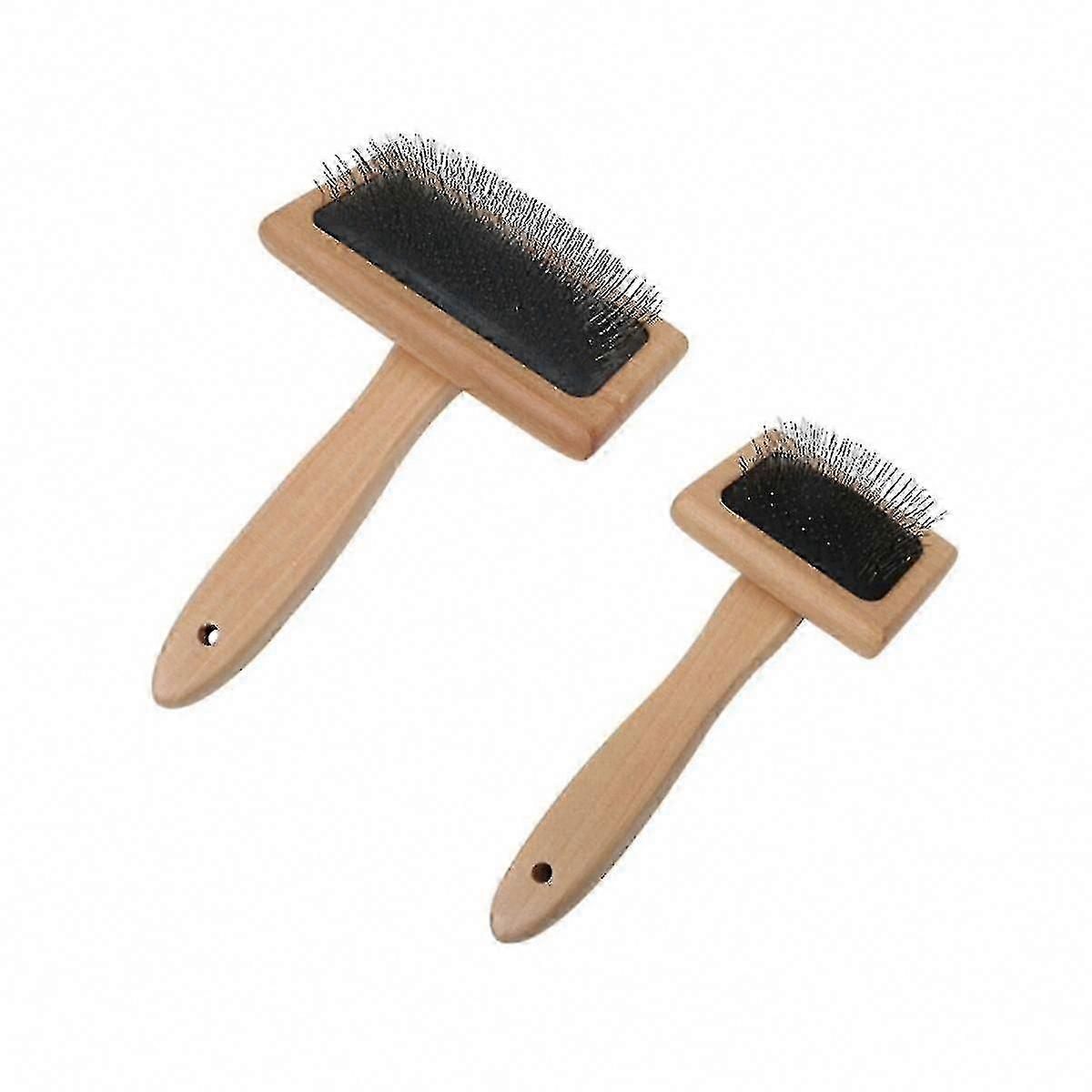 2pcs Tapestry Weaving Comb Macrame Slicker Brush Cotton Rope Open Knot Comb Knitting Accessories DIY Braided